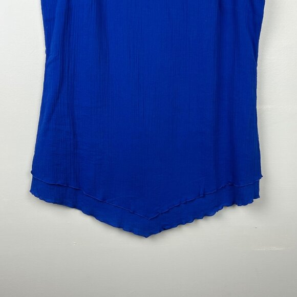 NWT Soft Surroundings Women's Blue Siesta Key Tank Top Size Medium - Picture 2 of 8